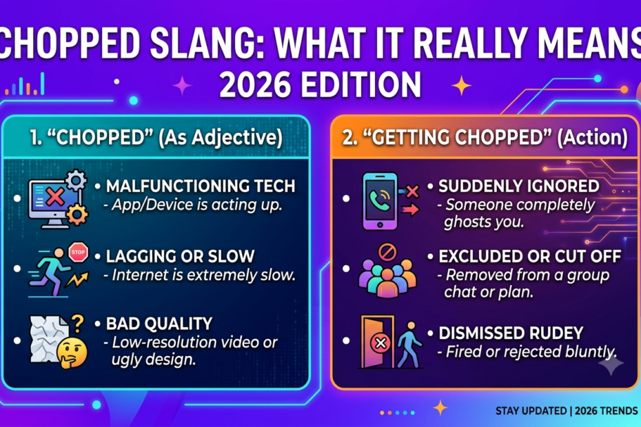 chopped meaning slang