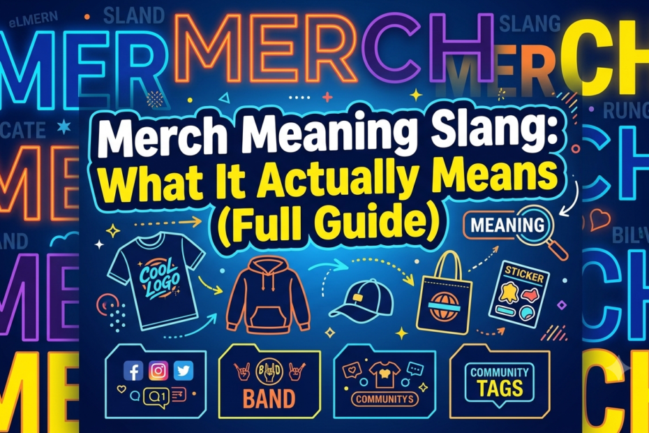 merch meaning slang