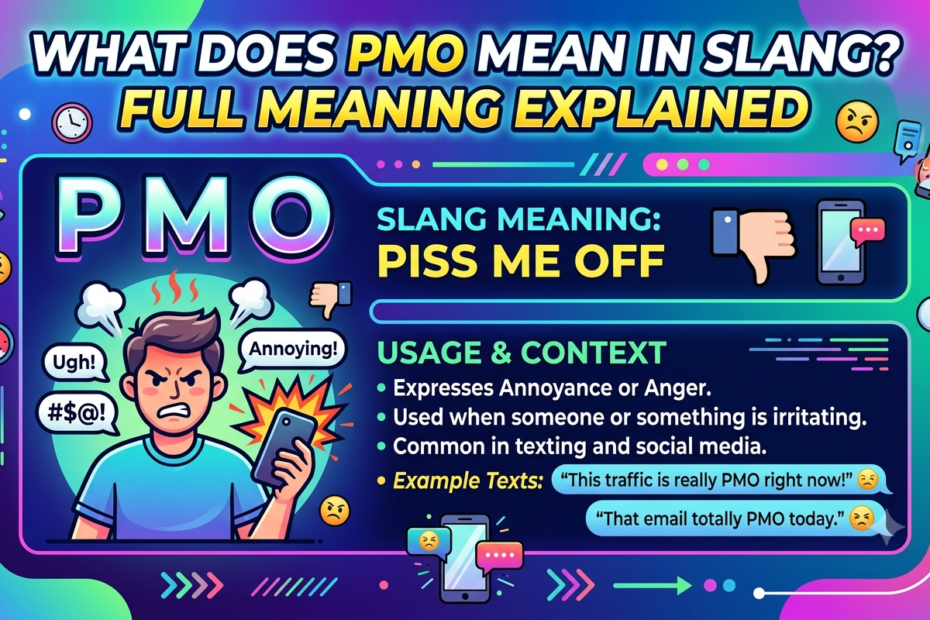 what does pmo mean in slang