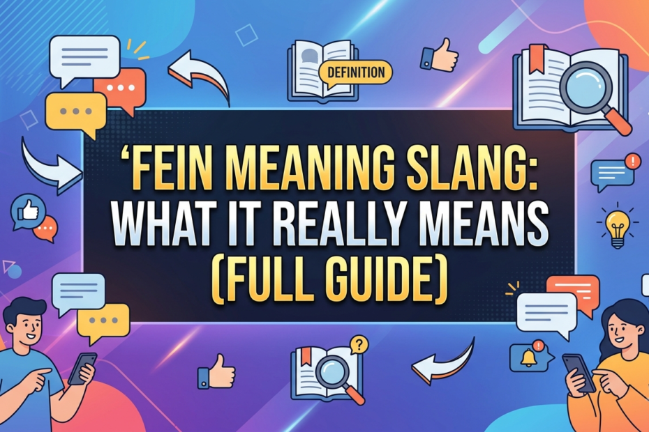 fein meaning slang