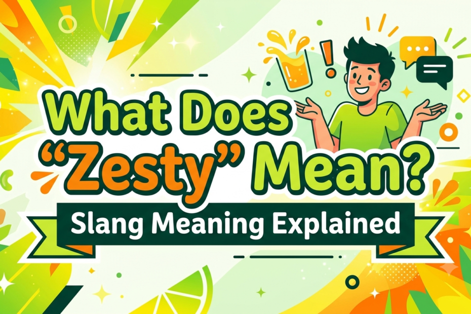what does zesty mean slang