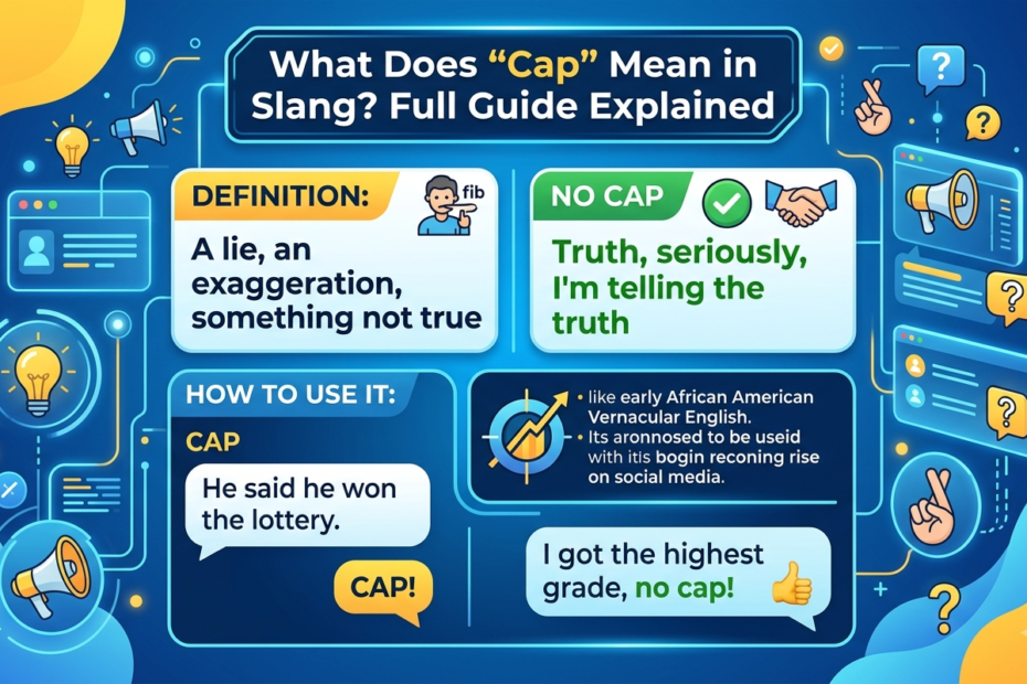 what does cap mean slang