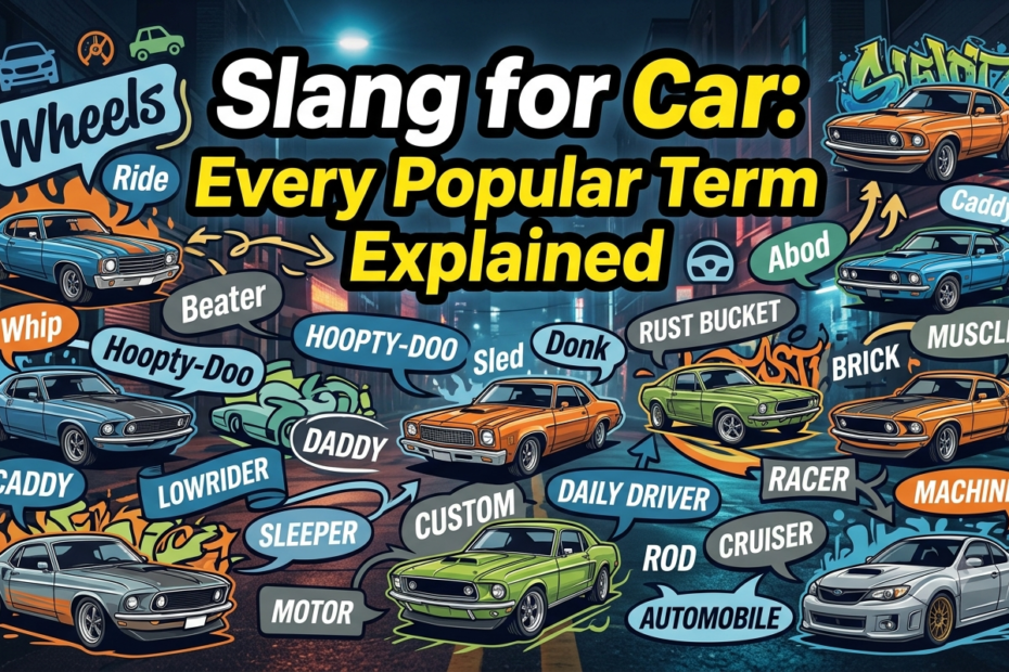 slang for car