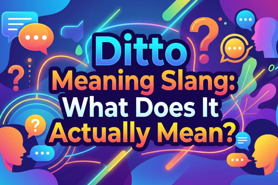 ditto meaning slang