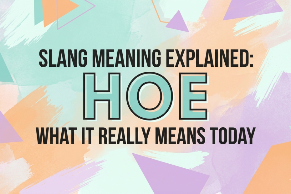 hoe slang