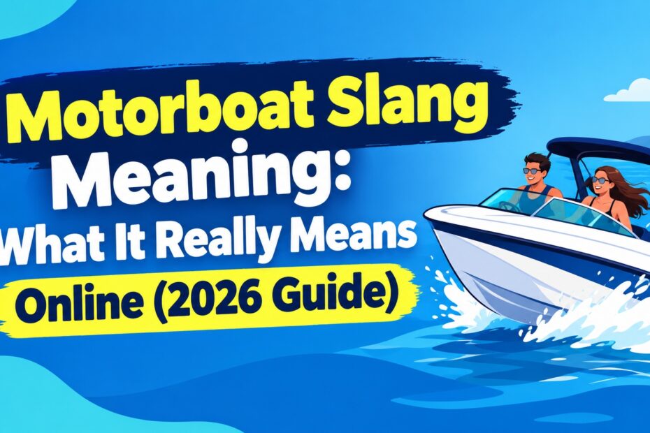motorboat slang