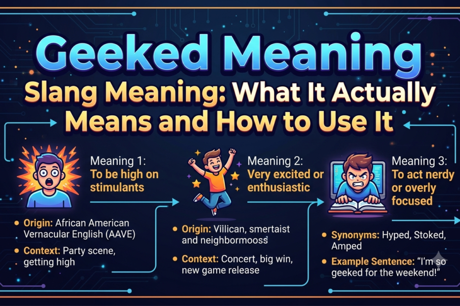 geeked meaning slang