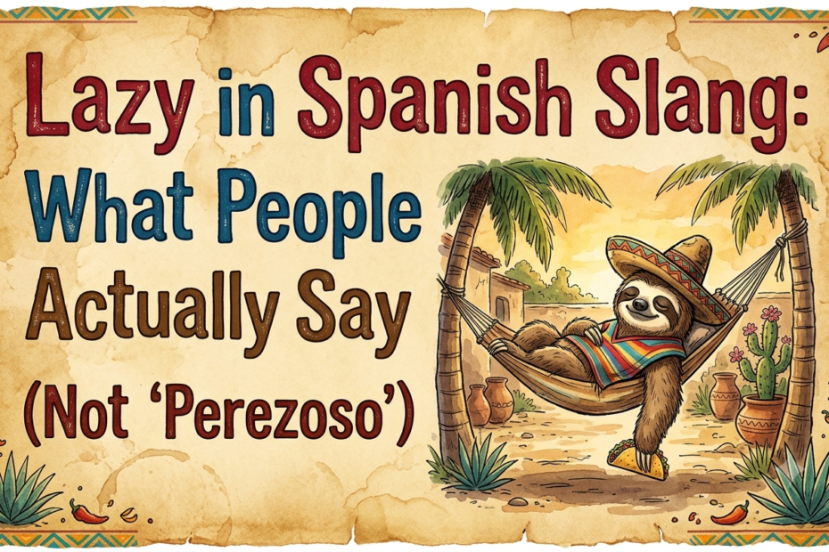 lazy in spanish slang