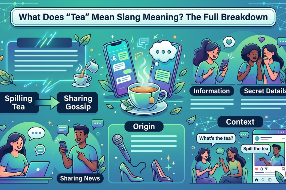 what does tea mean slang