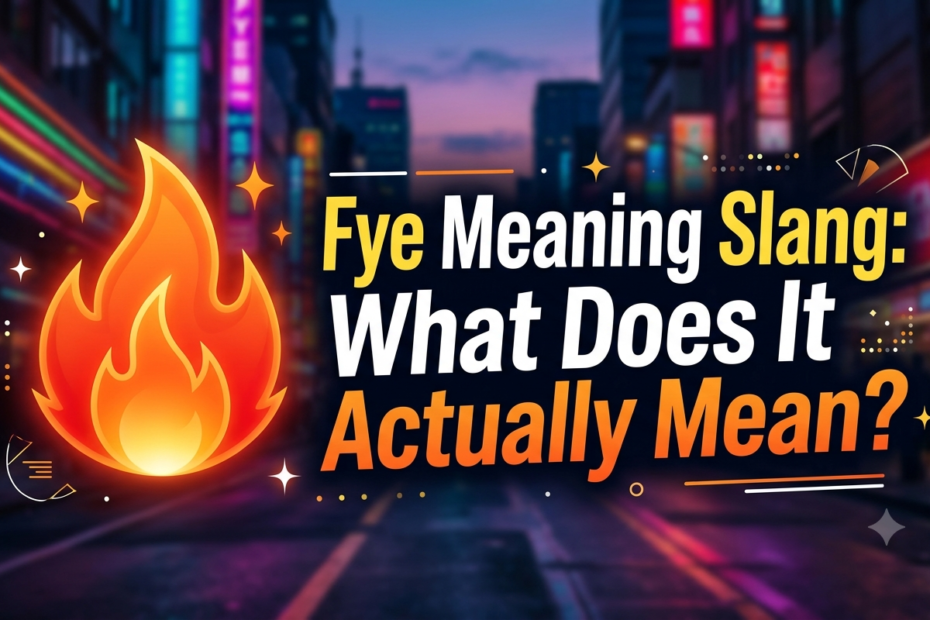 fye meaning slang