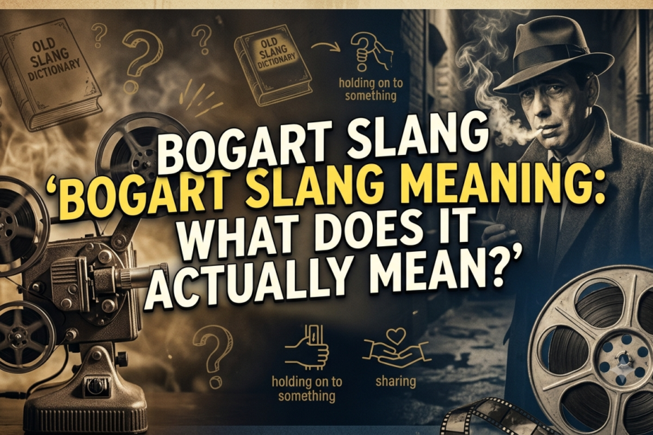 bogart slang meaning