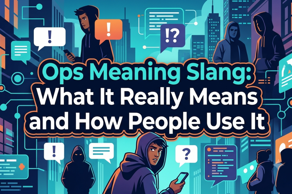 ops meaning slang