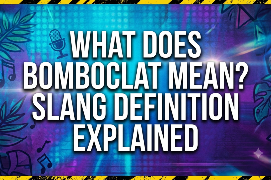 what does bomboclat mean slang
