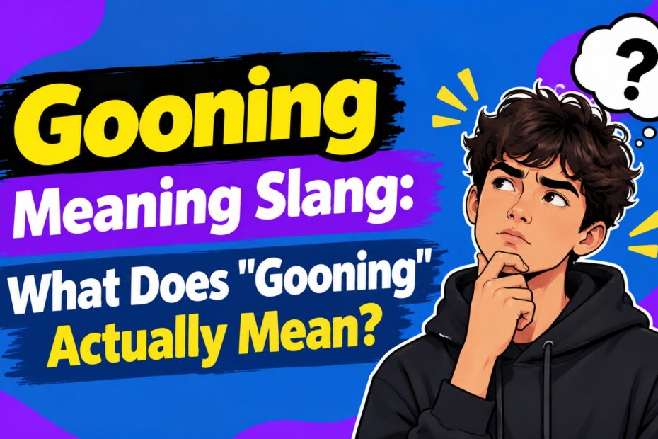 gooning meaning slang