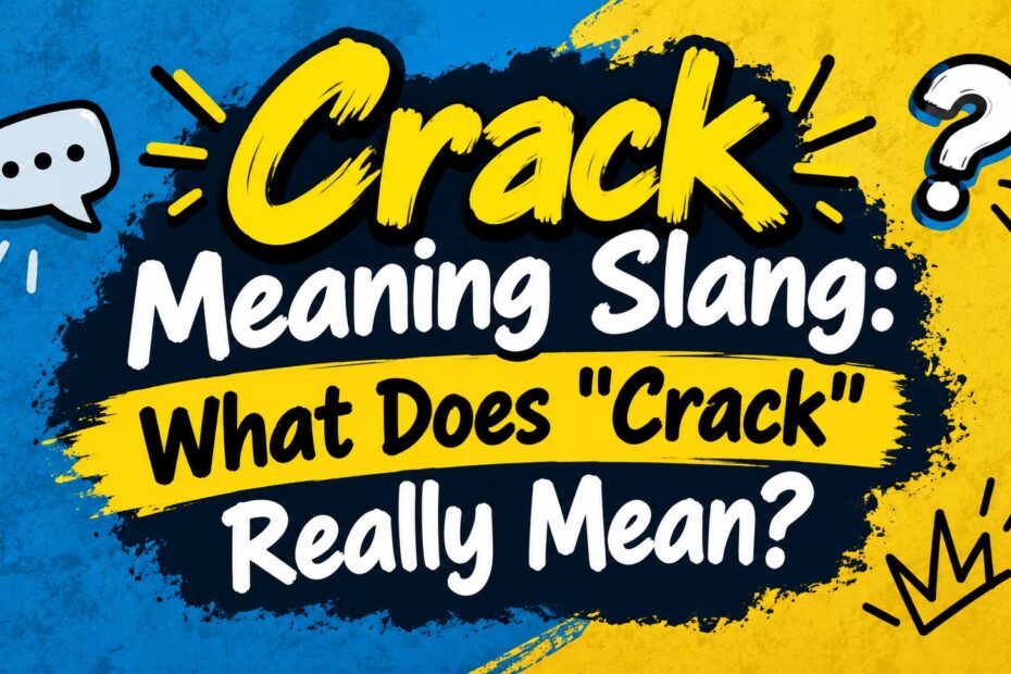 crack meaning slang