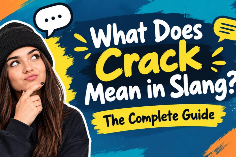 what does crack mean in slang
